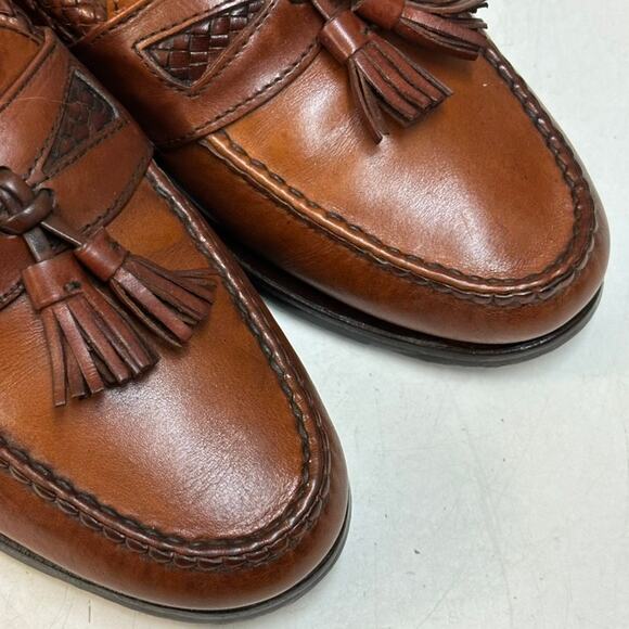 VERY GOOD Rancourt & Co. x FootJoy Tassel Loafer Handsewn Brown Made in USA 8 D main image 4
